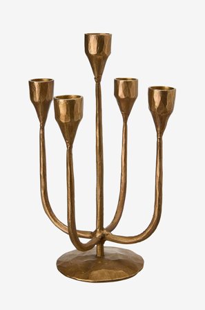 Wikholm Form - Ljushållare x 5 Priya - Guld - Ljusstakar & lyktor - Från Homeroom