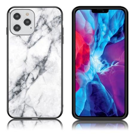 Fantasy Marble iPhone 12 / 12 Pro kuoret - Valkoinen Transparent