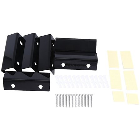 Sort Vinylplade Hylde Vægmontering 6 Pakke,Vinyl Holder Væg,Akryl Album Plade Holder Display