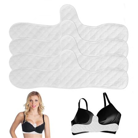 Åndbare Anti-Sved Svedpuder, Svedabsorberende Puder til Under Brystet, Genanvendelige BH-indlæg i Bomuld til Sport [DB] 5 stk. 5pcs