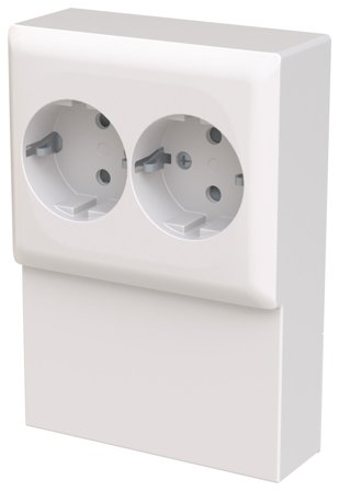 ABB Saga 402EL-916 Vägguttag 2-vägs, Strömbrytare & vägguttag