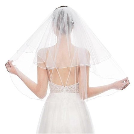 Mesh Kant Dubbellager Brudslöja