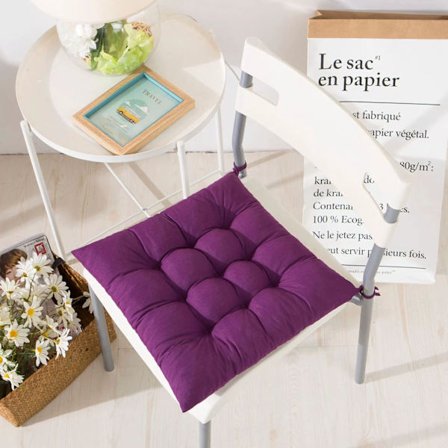 4 stk. bløde stolehynder, stolehynder med bånd, stolehynder spisebord til have terrasse køkken spisestue (40x40cm)