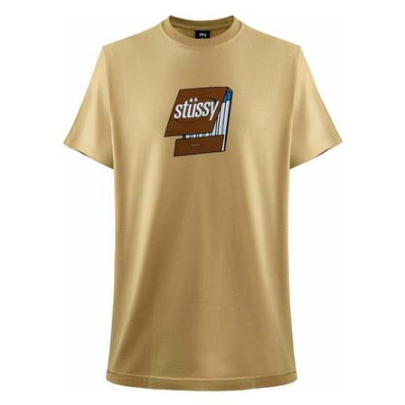 Stüssy, T-shirt Bruin, Heren, Maat:M,print