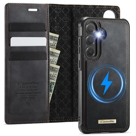 MagSafe-lompakkokotelo Samsung Galaxy S25FE:lle - Irrotettava 2-in-1-suojus RFID:llä[JUN]