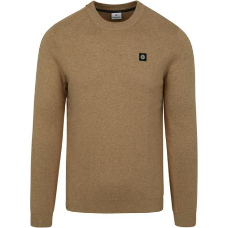 Blue Industry, Blue Industry Trui Beige Zipper Beige, Heren, Maat:S,Polyamide