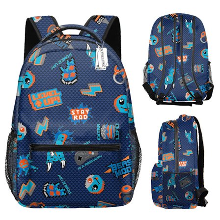 Roblox ryggsäck tryckt ryggsäck My World ryggsäck tecknad anime barnryggsäck-YX024