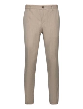 Slhslim-Peter Sand Pinstripe Trs Selected Homme Beige