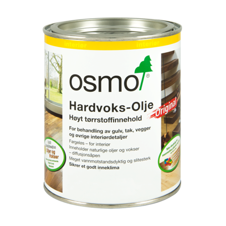 Osmo Hardvoksolje 0,75L 3040 Hvit