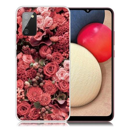 Deco Samsung Galaxy A02s (166mm) kotelot - Elävä Kukka Red