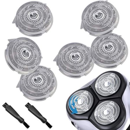 Ersättningsrakhuvuden - Kompatibla med Philips Norelco HQ9 8140XL 8150XL 8160XL[JUN]