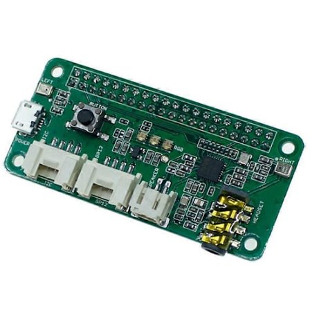 ReSpeaker 2-Mics Pi Hat til Raspberry Pi 4 Model B Stemmemodul Dobbelt Mikrofon Array til Raspberry