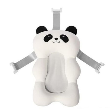 Baby Bade Pude, Foldbar Baby Badekar Pude, Ergonomisk Design Nyfødt Badekar Brusebad Pude Måtte (Hvid), Sunny