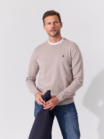 MATCH - Georg genser - Redford - Str. L - Herre - Gensere & Cardigans - Brun - 100% bomull