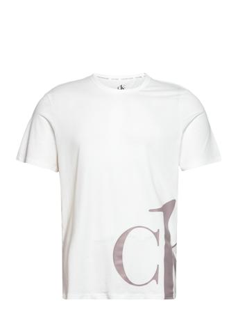 S/S Crew Neck T-shirts Short-sleeved Vit Calvin Klein