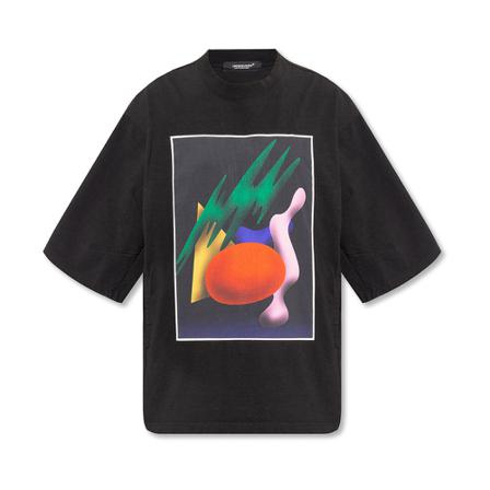 Undercover, T-shirt with pockets Zwart, Heren, Maat:L