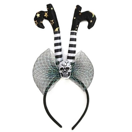 Skalle Pannband Häxfots pannband VIT BEN VIT BEN