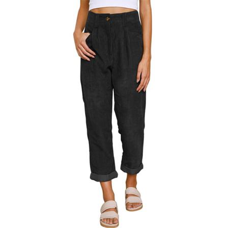 Kvinnor Hög Midja Palazzo Pant Straight Leg Loungewear