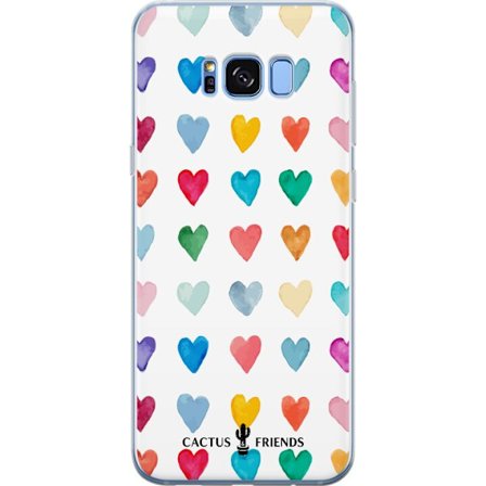 Yhteensopiva Puhelinkuori Samsung Samsung Galaxy S8 Cactus and Friends - Watercolor Love Grid
