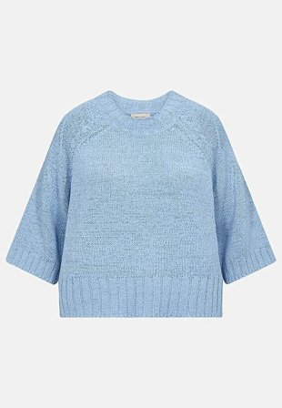 Freequent - Luftig strikkegenser i lys blå for damer i størrelse M (40) - Cellbes