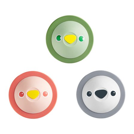 3-pakkaus silikonisia hiussiivilöitä viemäriin sulkemis- ja avausmekanismilla