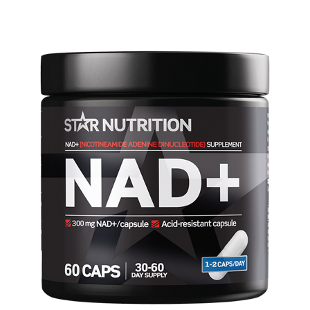 Longevity Star Nutrition NAD+ 300 mg 60 kapslar - Bodyman.dk