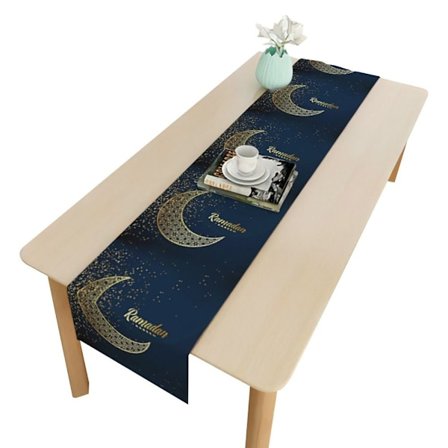 Eid Mubarak Bordløper Ramadan Dekorasjon Bordduk 2 2