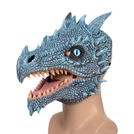Halloween Dinosaur Mask Terror Pelottava Cosplay-asu aikuisille
