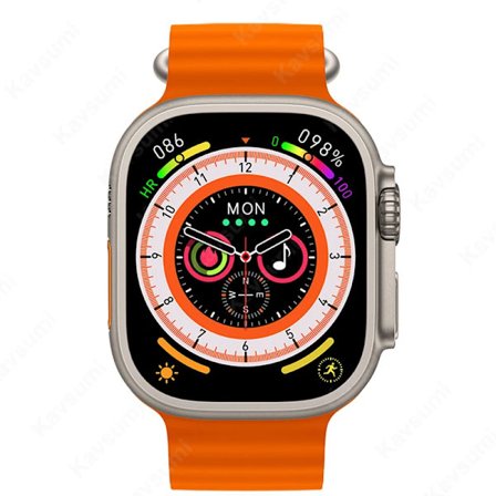 AMOLED-skärm HK8 Pro Max Ultra Smart Watch Series 8 49mm Hög Uppdateringsfrekvens Kompass Spel NFC Smartklocka Män Sportklockor 2.12 "