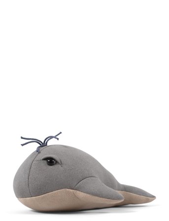 Filibabba Bamse 30 Cm - Willie The Whale Grey - Grey - ONE SIZE