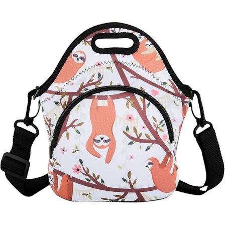 Lunsjveske i neopren Søt dovendyr Vanntett gjenbrukbar slitesterk isolert mammaveske for kvinner og jenter_OF