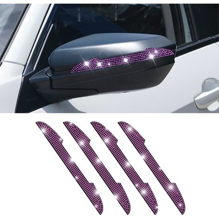 4-pack Bling Rhinestone Dörrhandtags Skydd mot repor för alla bilar