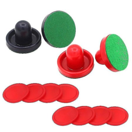 GET IT 16 stk 76mm Air Hockey Pushers Pucks Reservedeler For Spillbord Målkeeper Header Kit Air Hockey Utstyr Tilbehør (rød Mørk Blå)
