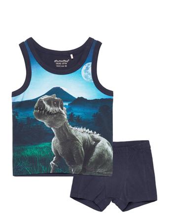 Underwear 2-Pcs Set Undertøysett Marineblå Minymo*Betinget Tilbud