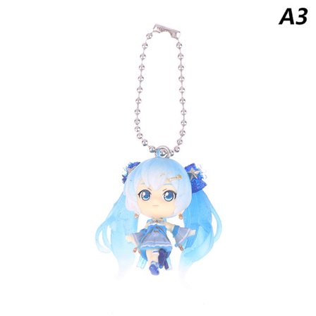 1st 4cm Hatsune Miku Nyckelring Kawaii Present för tjejer Ani - high quality