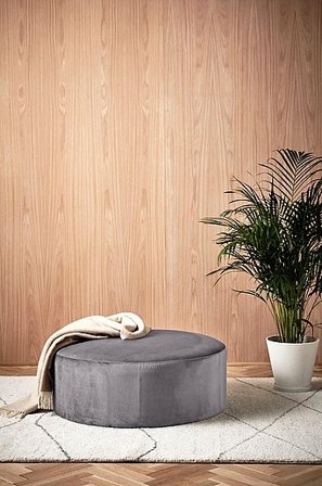 Jotex - Pouf Ø 90 Cm Grau - SHANGHAI - Kaufe Poufs bei Jotex