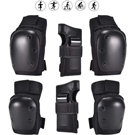 Beskyttende sett for Inline Skøyter Barn Voksen Kneputer Albueputer