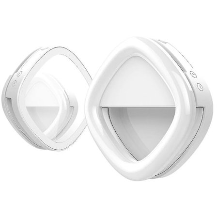 Mobiltelefon LED Fyldlys Ringlys LED Cirkel Mini Lys, Genopladelig 3 Lystilstande Makeup