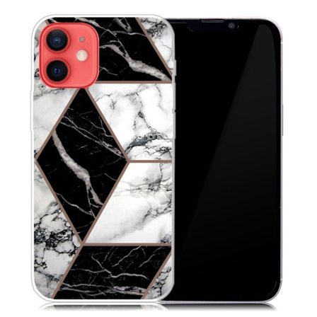 Marmormotiv iPhone 13 skal - Grå / Svart / Vit