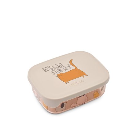LIEWOOD Arthur Tritan Lunchbox Cats and Dogs / Sandy, Tøj & Bolig, Opbevaring & Organisering, Madkasser