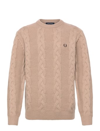 Fred Perry Chunky Cable Knit Jmpr - Beige - XL