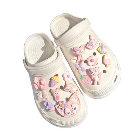 16 kpl kukka pinkki lingna kenkä tarvikkeet Croc Charms Tee