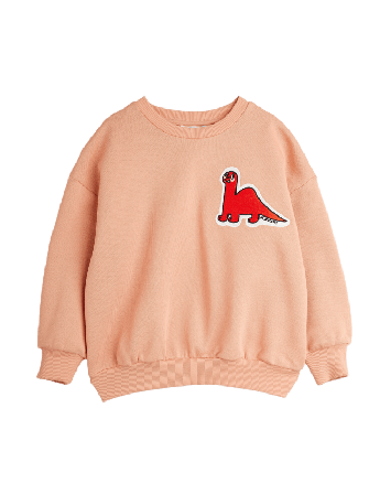 Mini Rodini Dino Patch Sweatshirt Överdelar Unisex Rosa 92/98