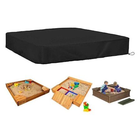Sandkasseovertræk 180x180 Sandkasseovertræk 190T Sandkasseovertræk med snørebeskyttende sandkasseovertræk Sandkasseovertræk til børne- eller Pi-