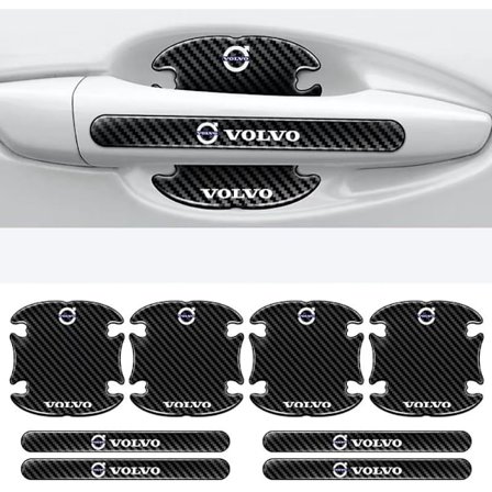 8-pack ovenkahvojen suojia Volvo XC60 XC90 XC40 S90 S60 V60 V40 - Auton kahvojen naarmusuoja (2 kpl)