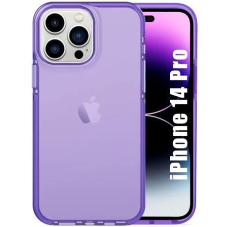 Skal till iPhone 14 Pro Ultra Slim Skyddande Silikon Lättvikts Ljuslila Lila