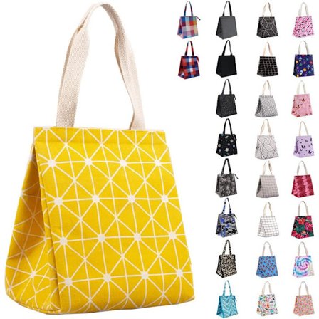 1 stk. Isolert lunsjpose, slitesterk bred åpning, sammenleggbar og bærbar lunsjveske med innvendige lommer, vannavstøtende termisk