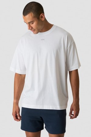 Everyday Oversized Cotton T-shirt White Snow
