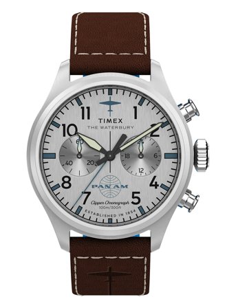 Waterbury Ace Pan Am Patterned Timex