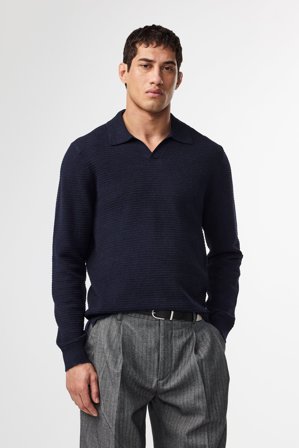 NN.07 Paul Polo Herren Blau Bio-Baumwolle